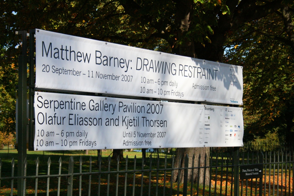 Matthew Barney à la Serpentine Gallery