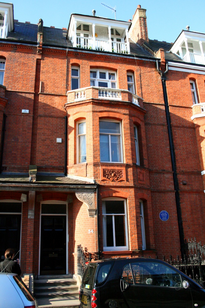 Facade de la maison d'Oscar Wilde à Londres