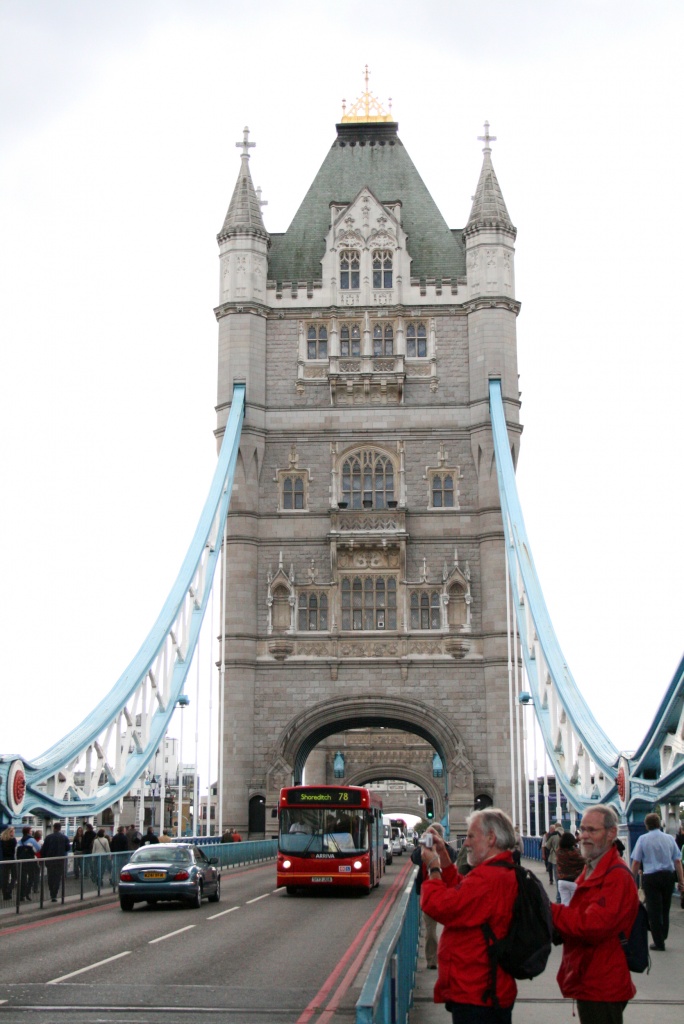 Sur le tower bridge à Londres
